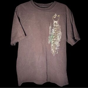 Carhartt REALTREE T-Shirt Collab Camo Graphic Men’s Medium Brown Original Fit